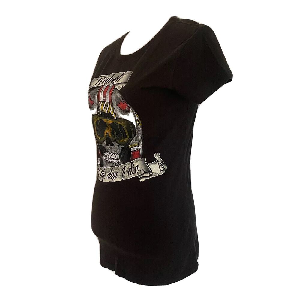 TeeFury Star Wars Rebel Black Fitted Graphic Mashup T-Shirt Medium Preshrunk New - Picture 2 of 5